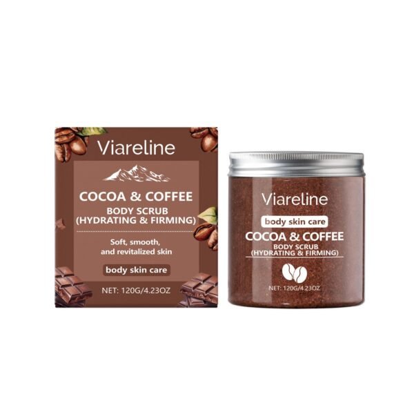 Viareline Coffee-Scented Sea Salt Body Scrub