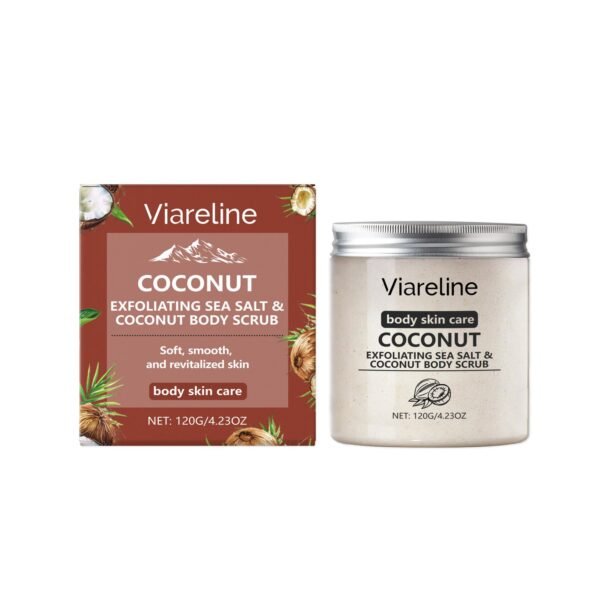 Viareline Coconut-Scented Sea Salt Body Scrub